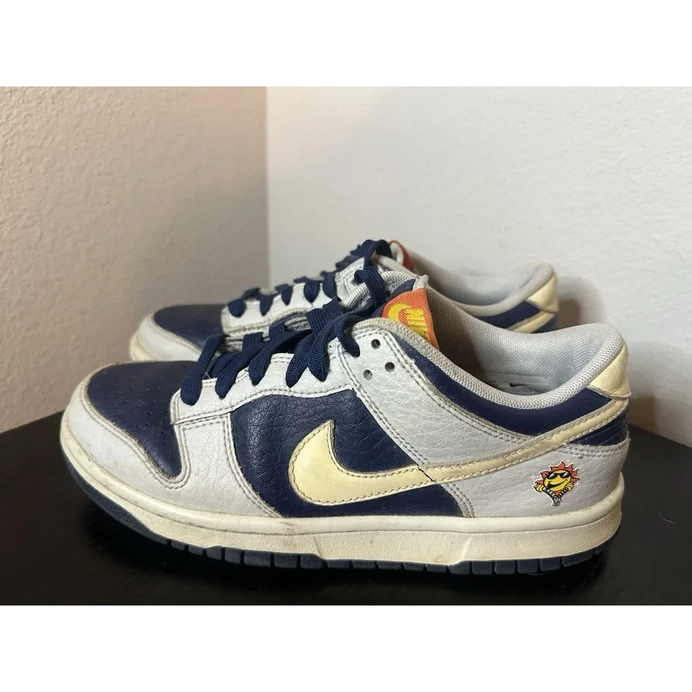 Nike Dunk Low UV Reactive RARE Shoes‎ Photon Dust Midnight Size 5.5Y / Womens 7